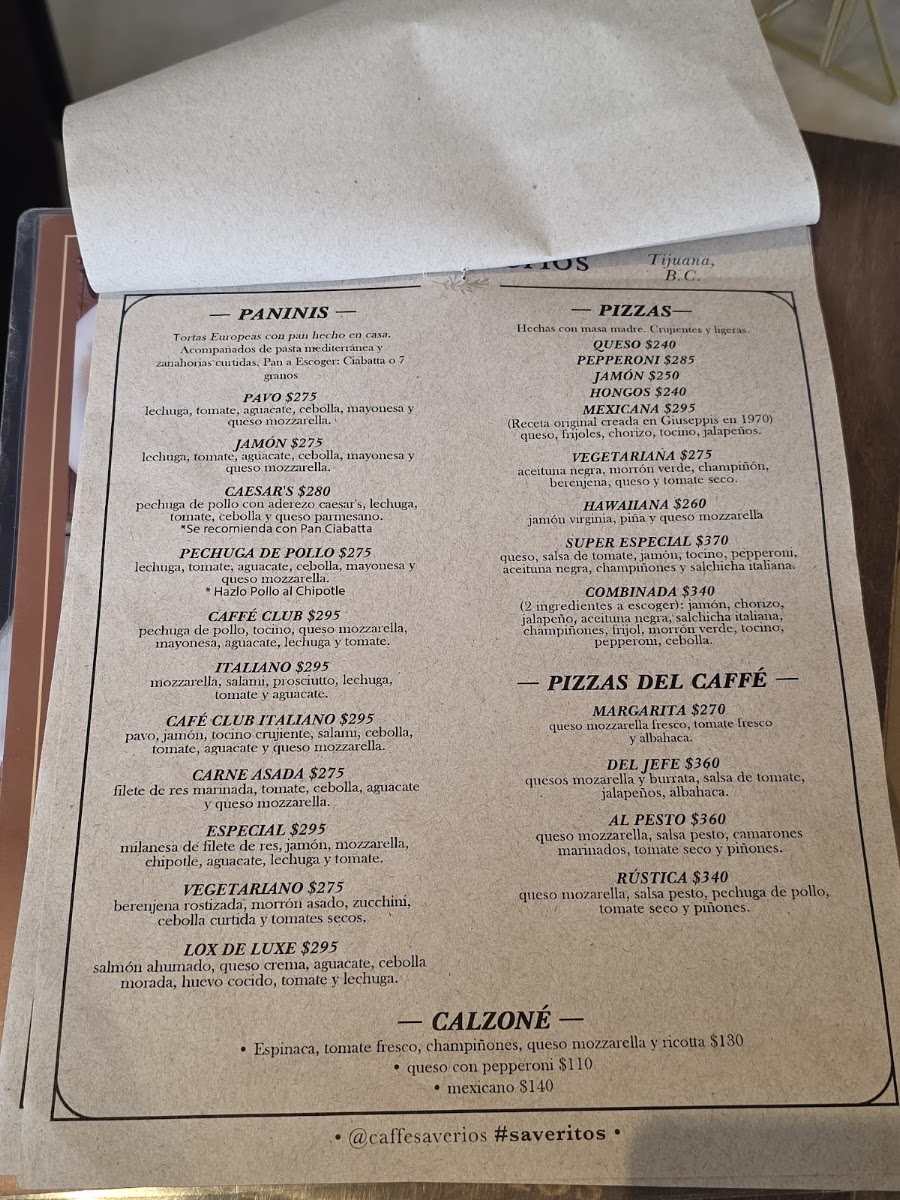 Caffe Saverios Menu Photo 5