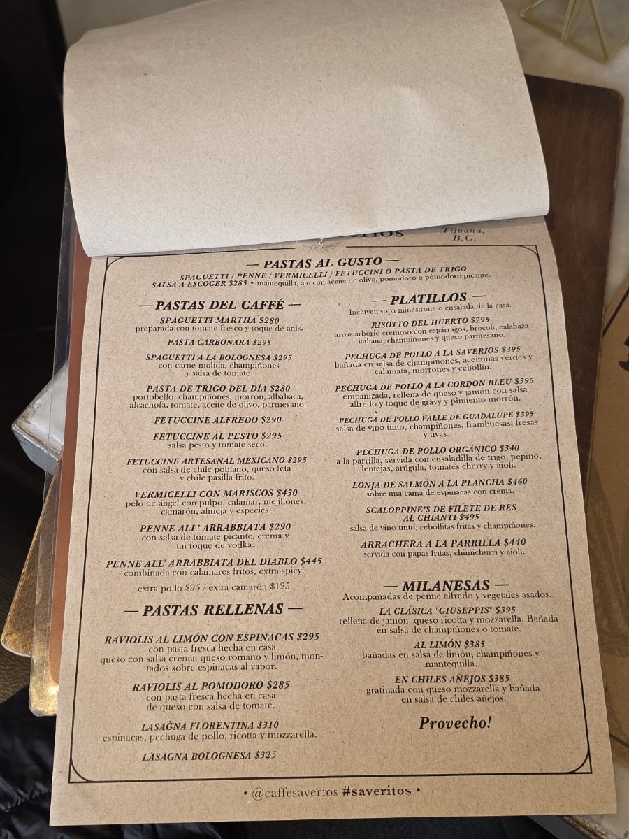 Caffe Saverios Menu Photo 6