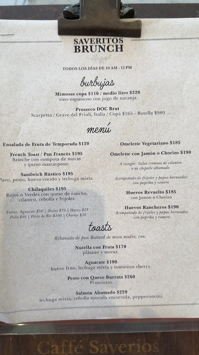Caffe Saverios Menu Photo 8