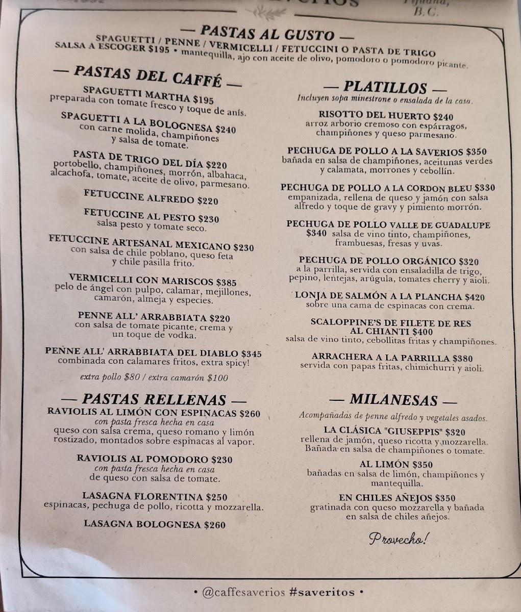 Caffe Saverios Menu Photo 9