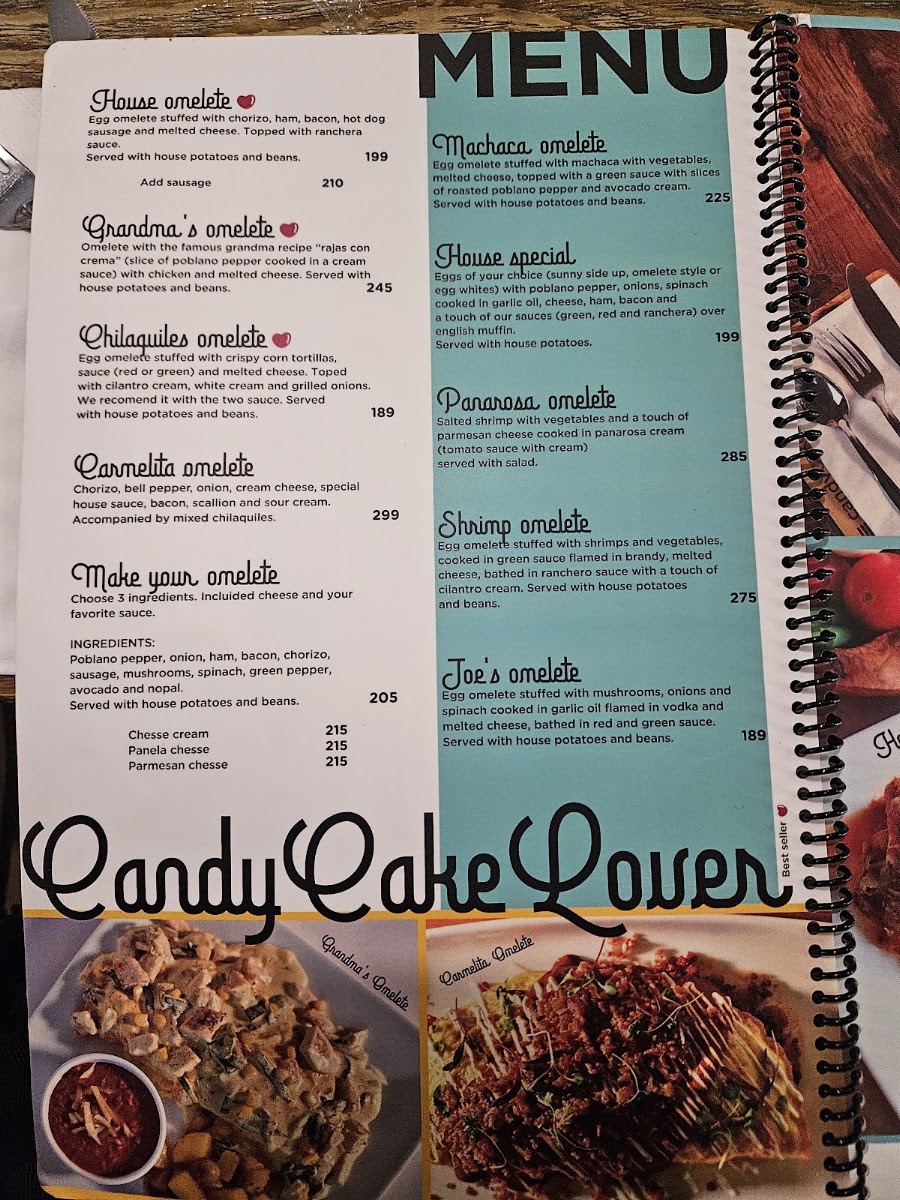 Candy Cake Breakfast And Dessert Menu Photo 2