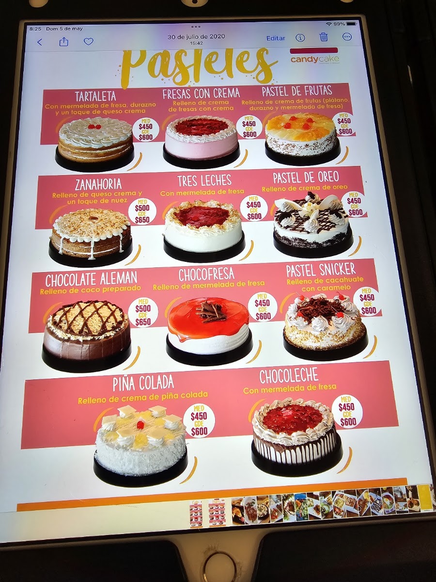 Candy Cake Breakfast And Dessert Menu Photo 7