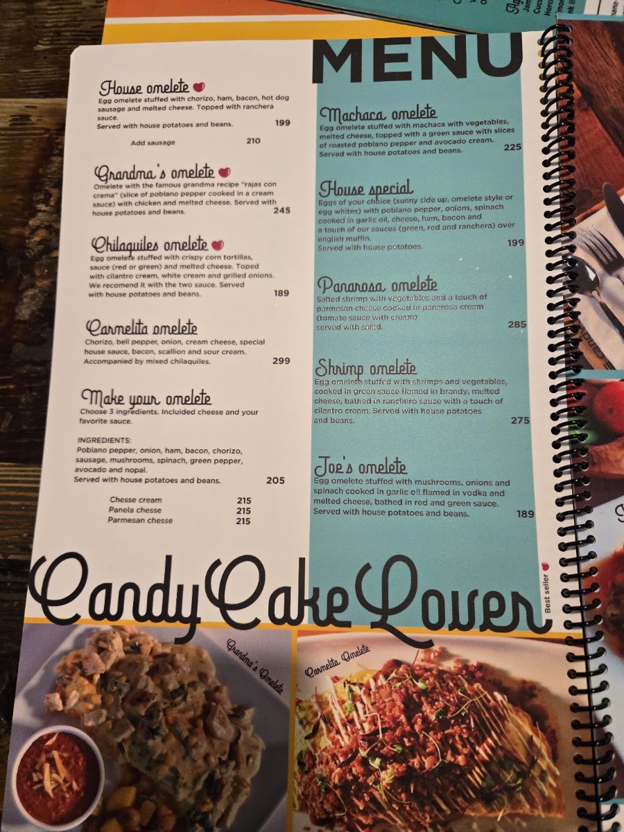 Candy Cake Breakfast And Dessert Menu Photo 9