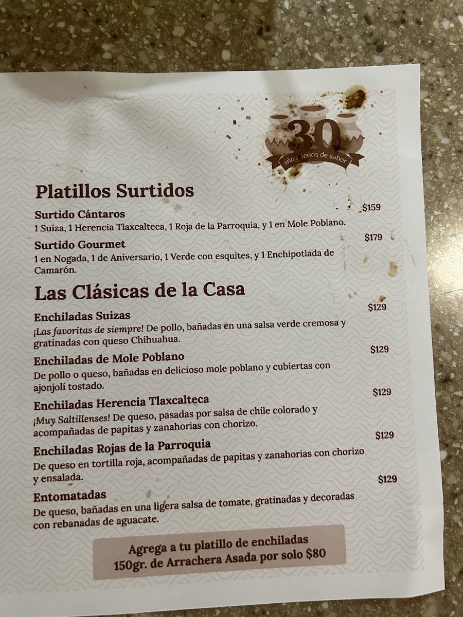 Cantaros Menu Photo 10