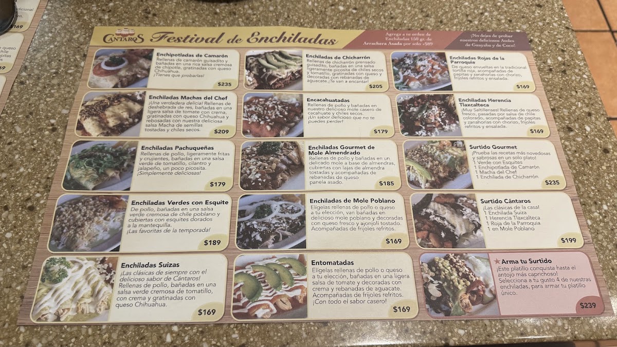 Cantaros Menu Photo 3