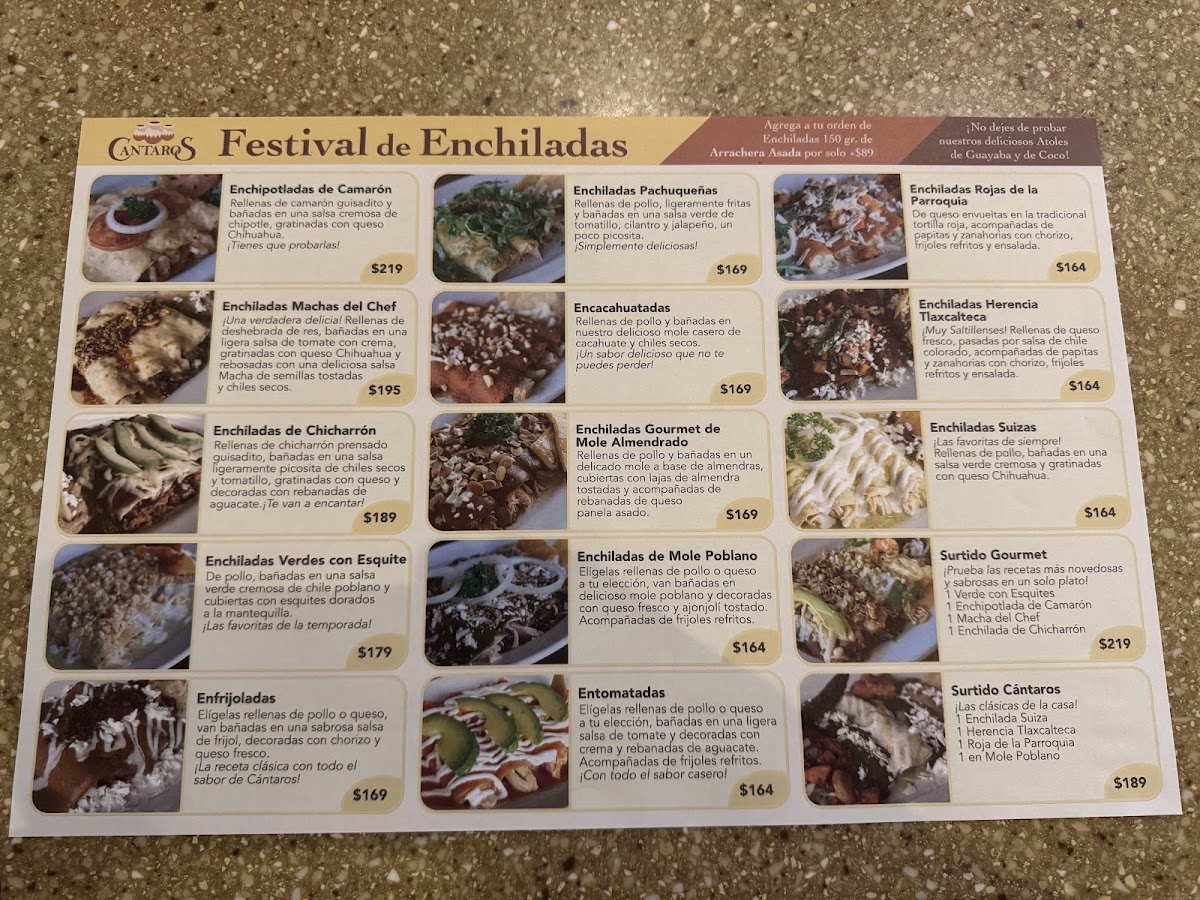 Cantaros Menu Photo 5