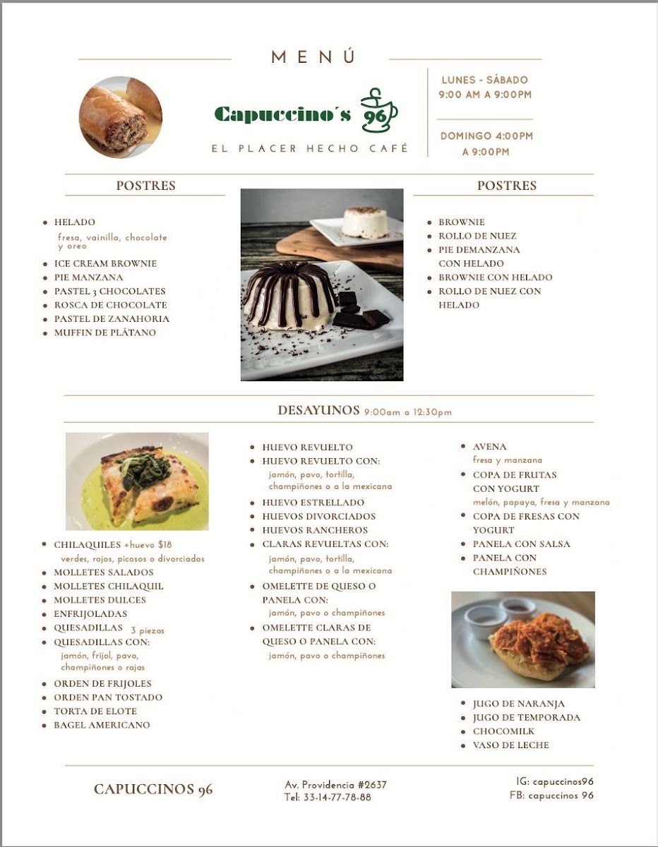 Capuccinos 96 Menu Photo 2