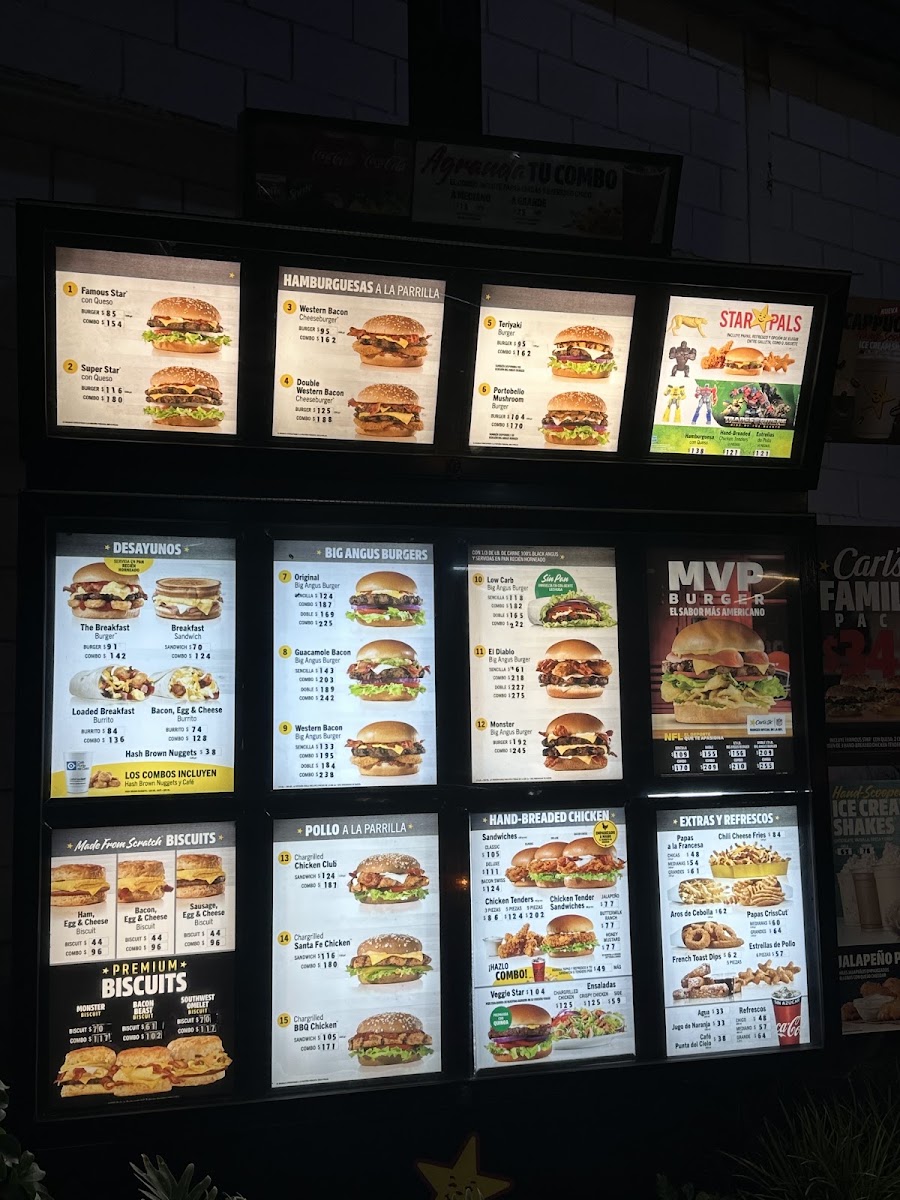 Carl's Jr. Menu