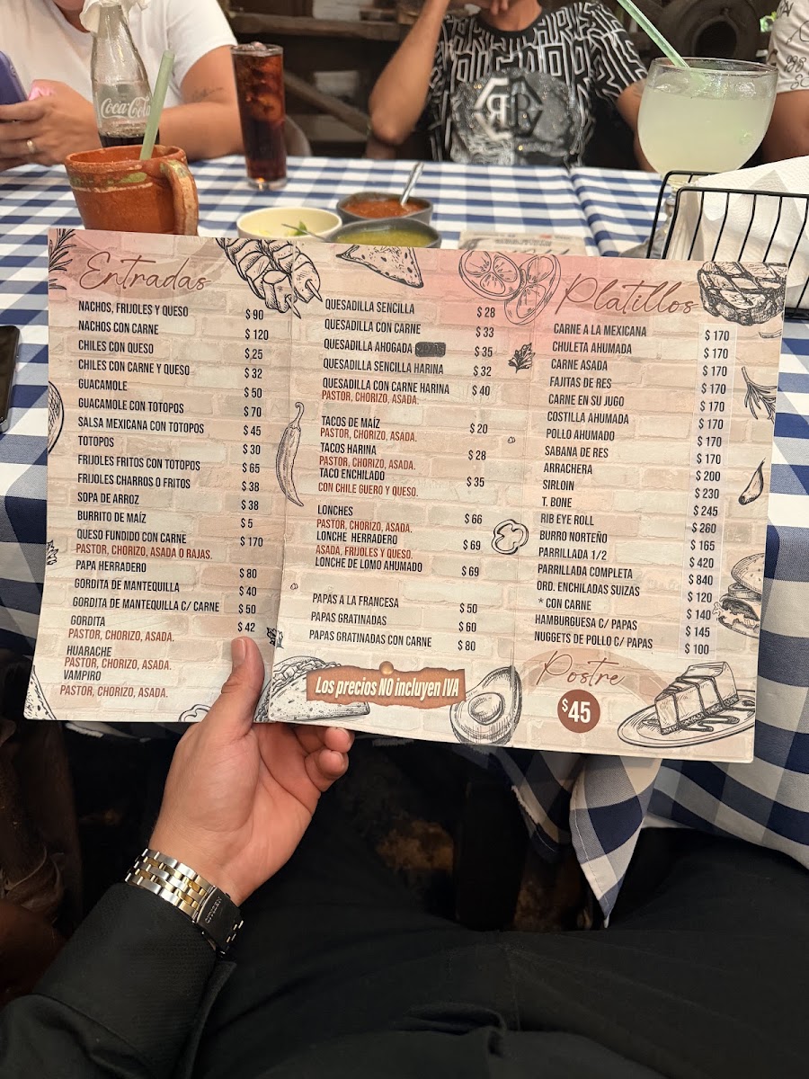 Carnes Asadas El Herradero Menu