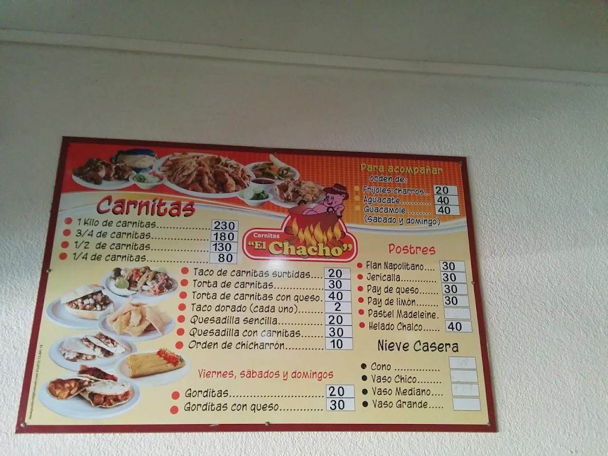 Carnitas El Chacho Menu Photo 10