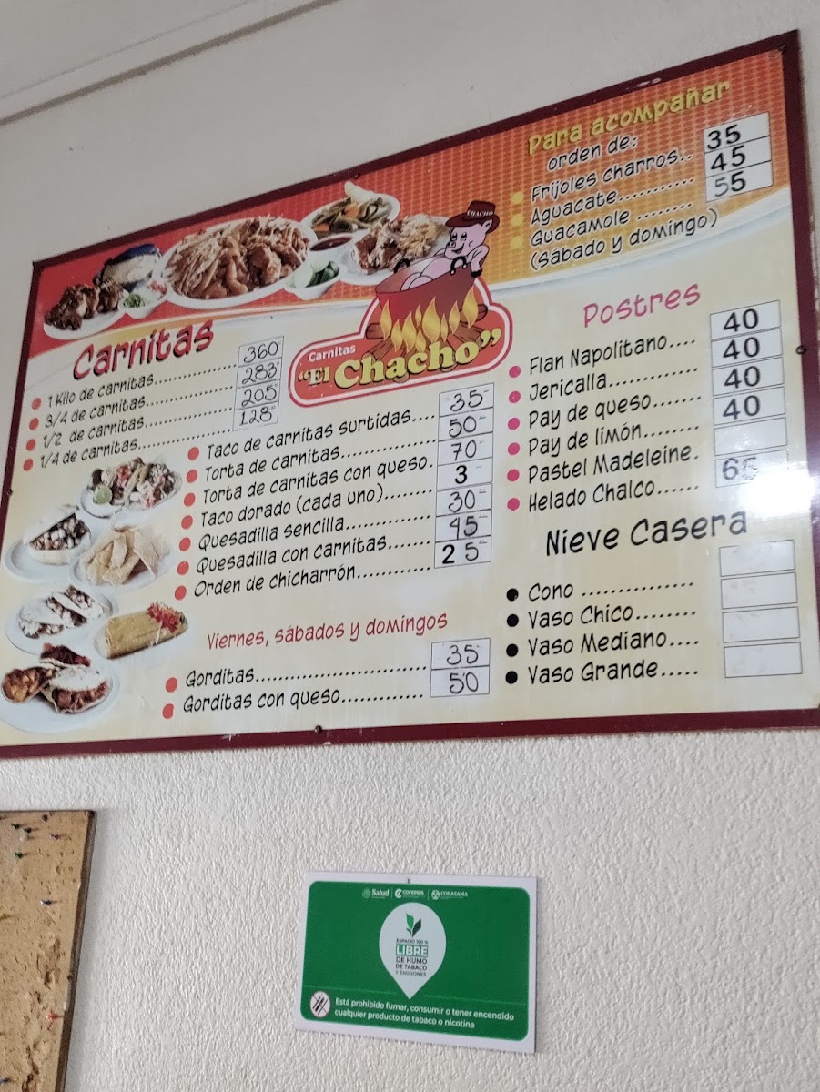 Carnitas El Chacho Menu Photo 2