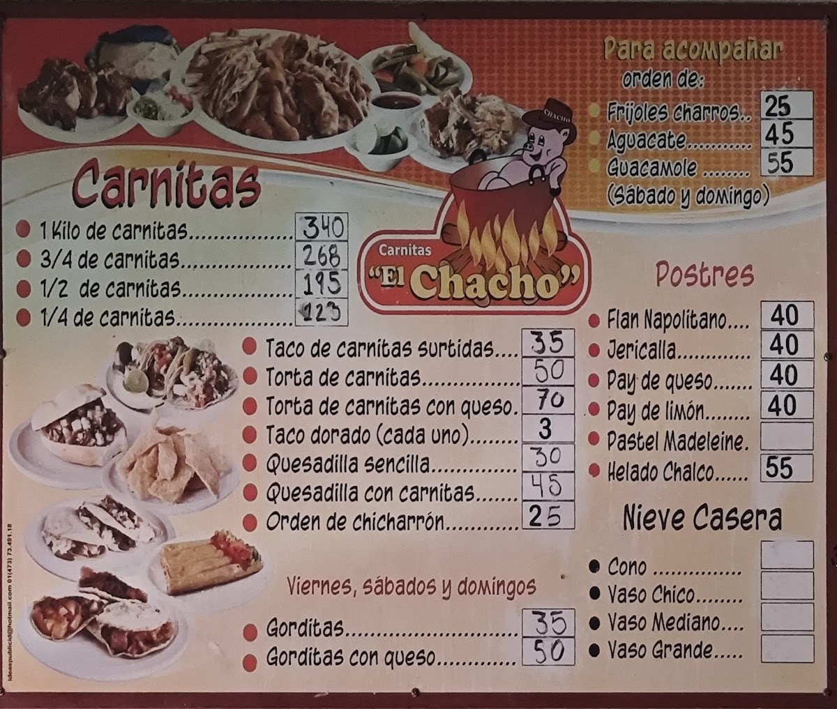 Carnitas El Chacho Menu Photo 3