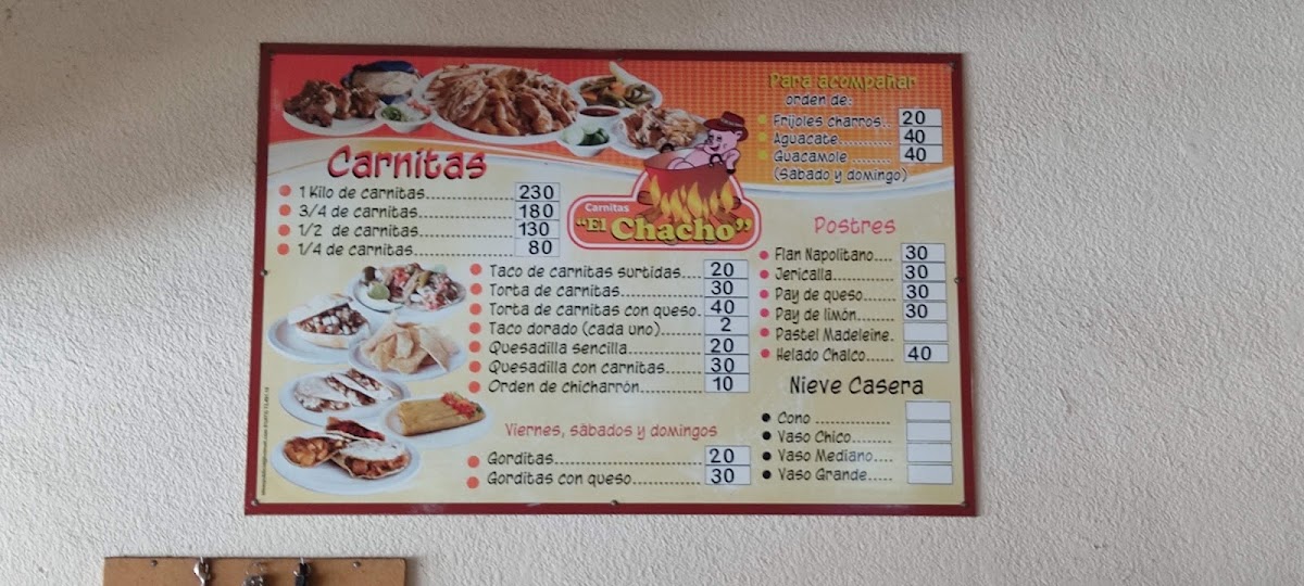 Carnitas El Chacho Menu Photo 8