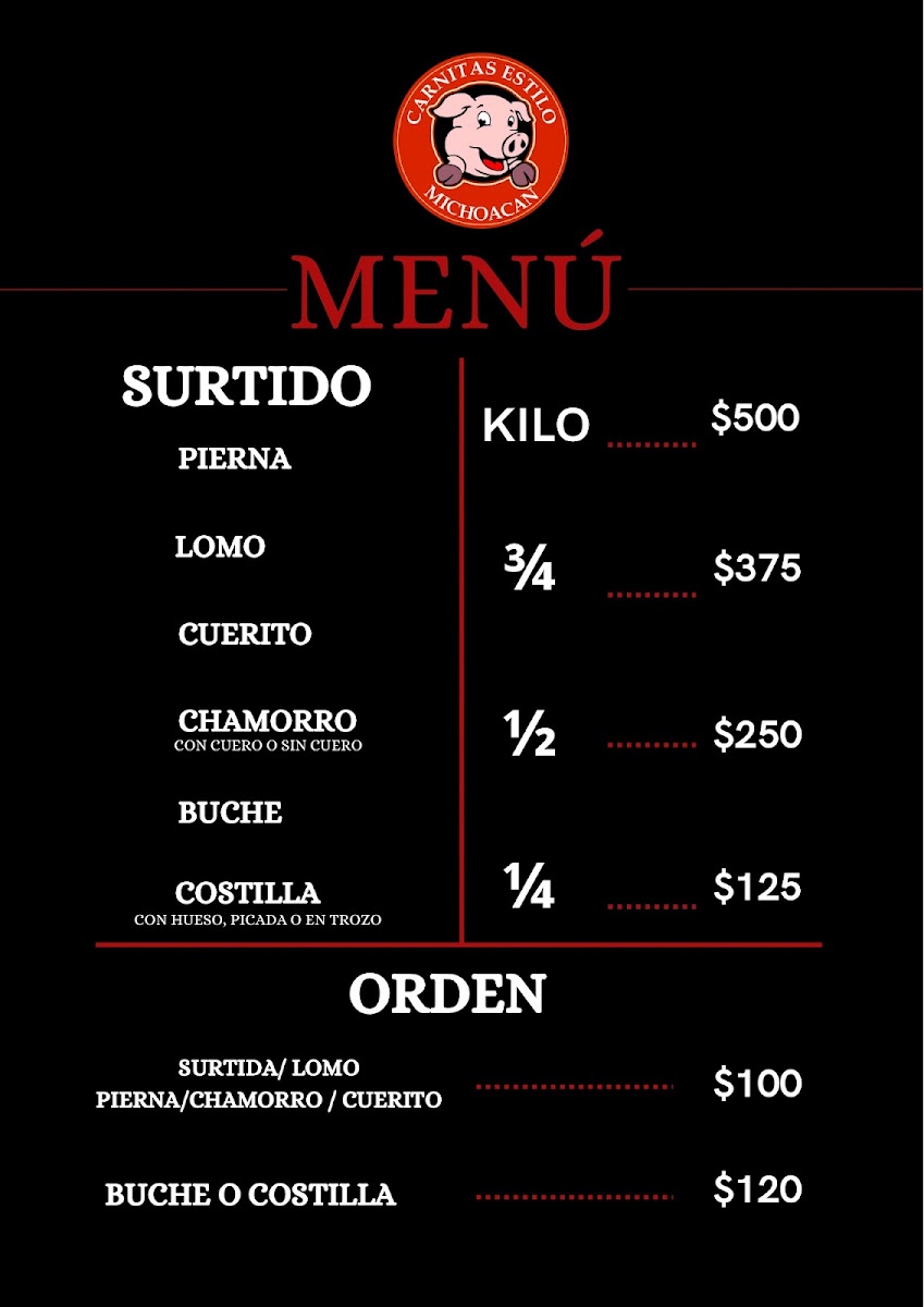 Carnitas Estilo Michoacan Menu Photo 2