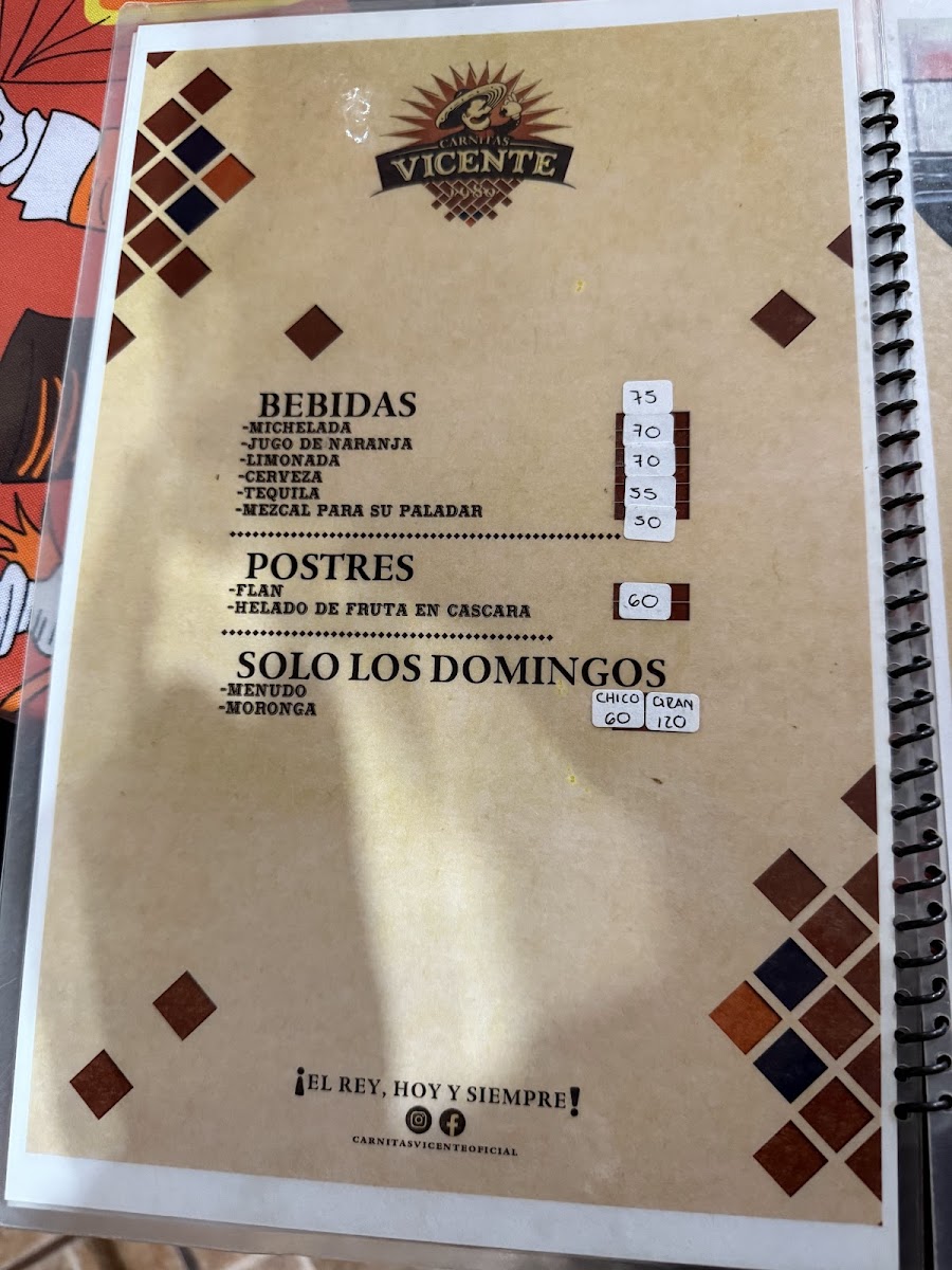 Carnitas Vicente Menu Photo 5
