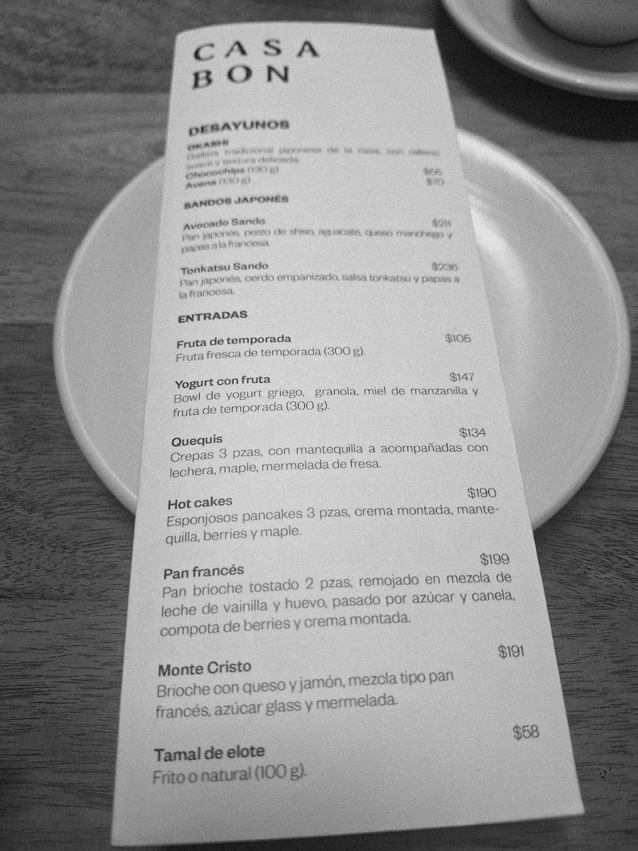 Casa Bon Menu Photo 4
