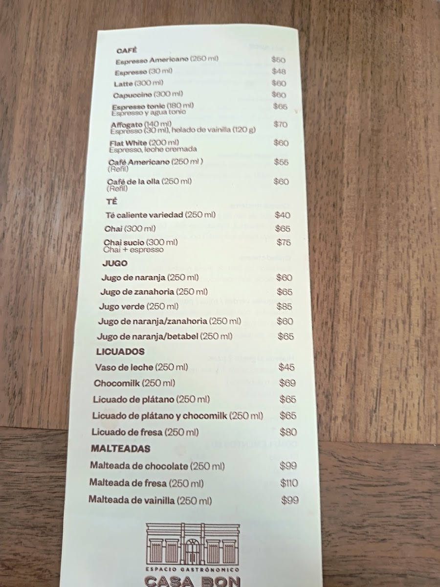 Casa Bon Menu Photo 7