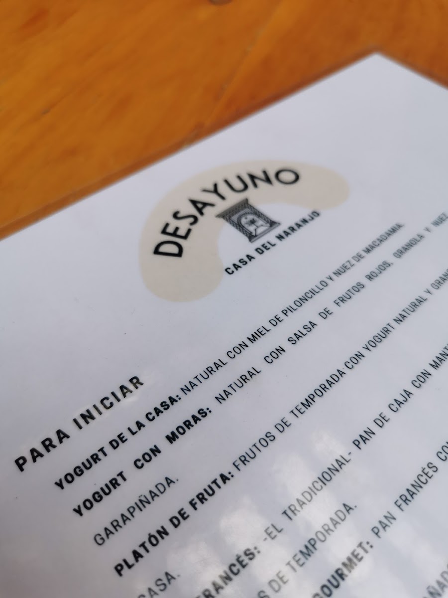 Casa Del Naranjo Menu Photo 10