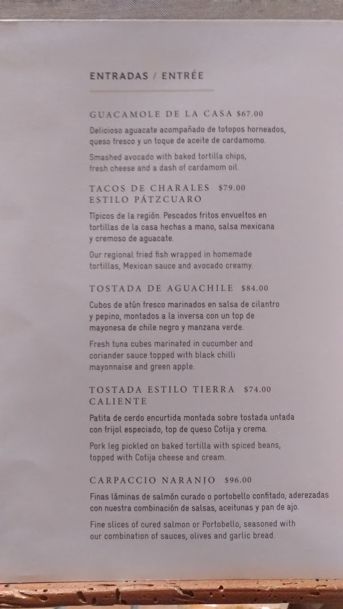 Casa Del Naranjo Menu Photo 5
