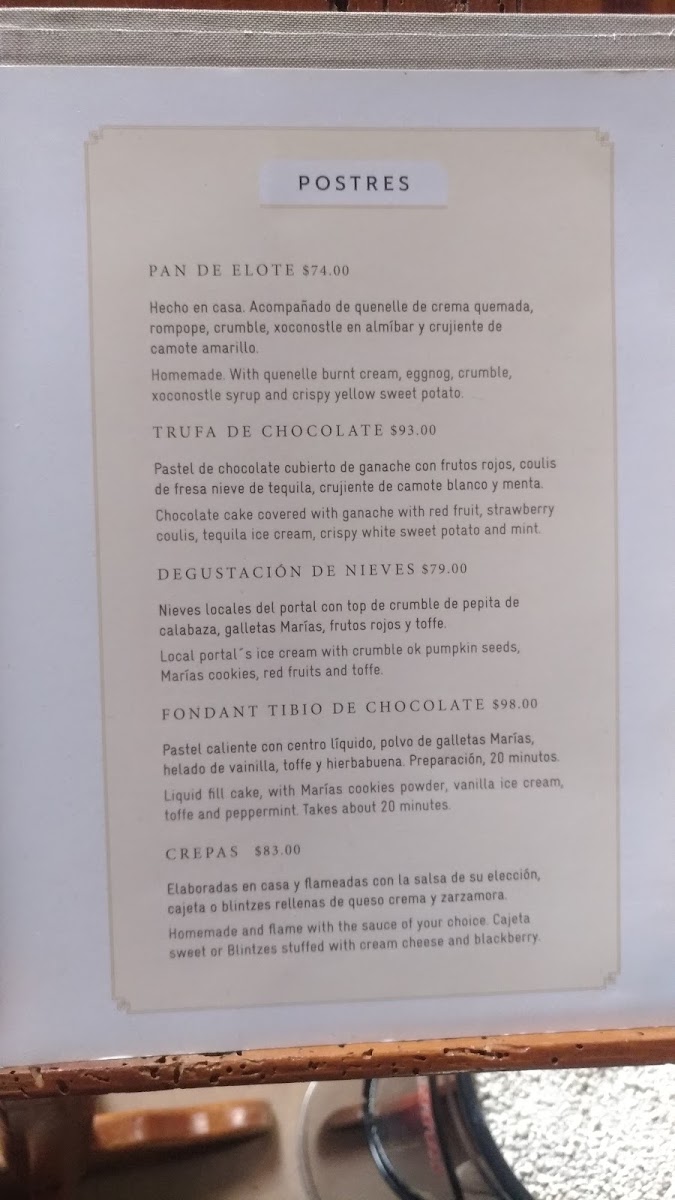 Casa Del Naranjo Menu Photo 9