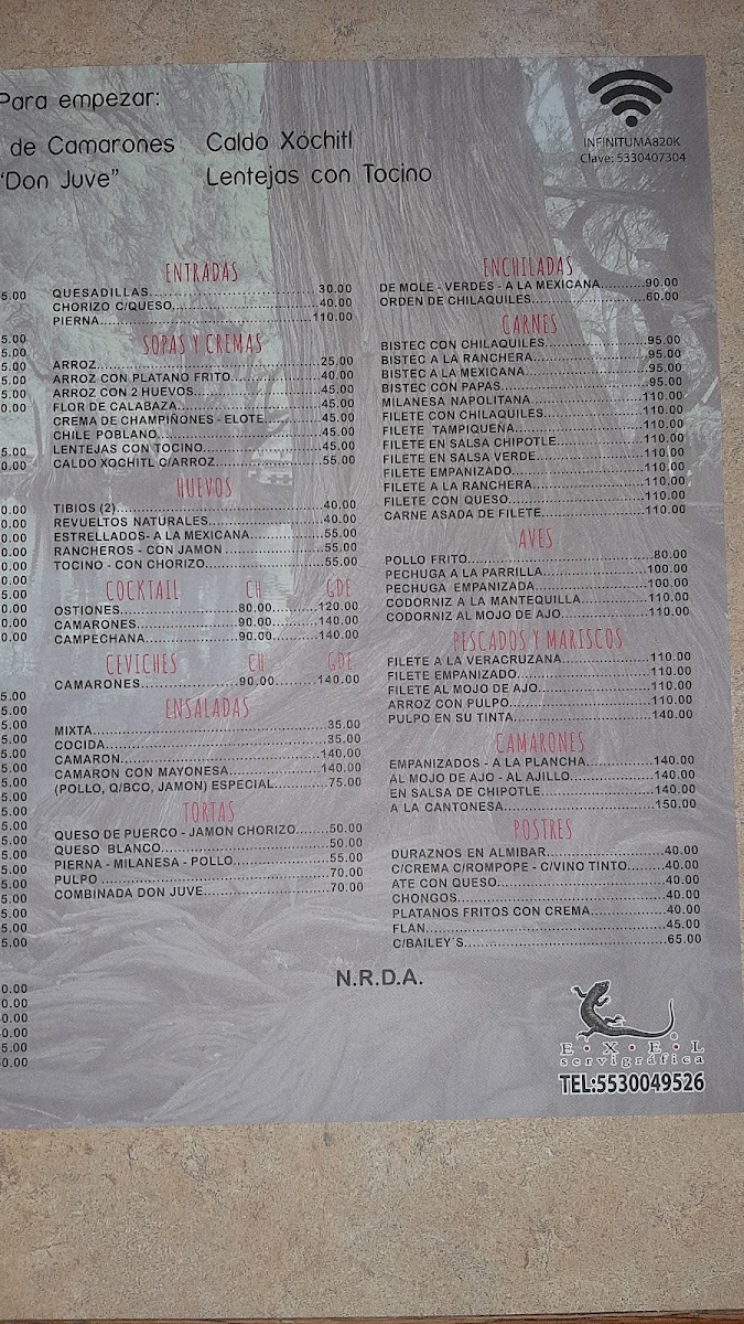 Casa Don Juve Menu Photo 5