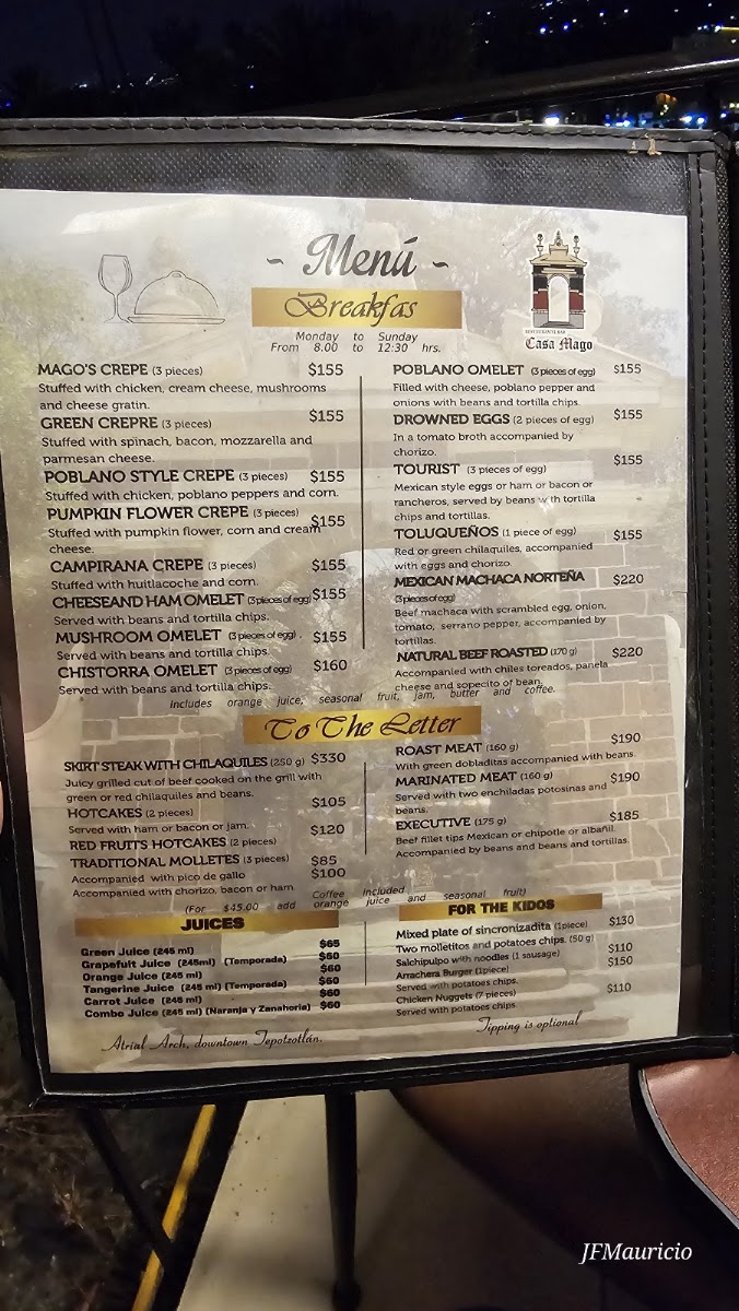 Casa Mago Restaurante-Bar Menu Photo 10
