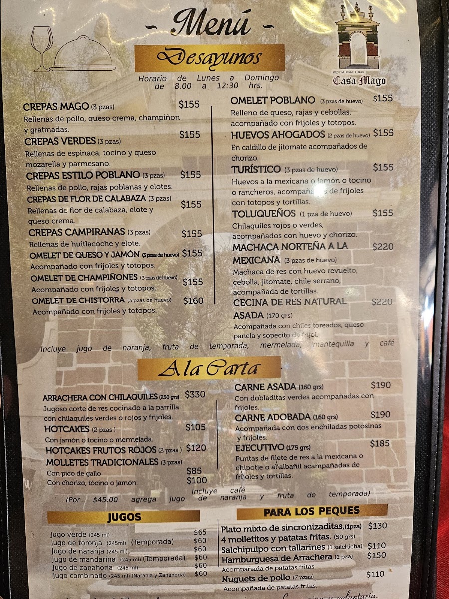 Casa Mago Restaurante-Bar Menu Photo 4