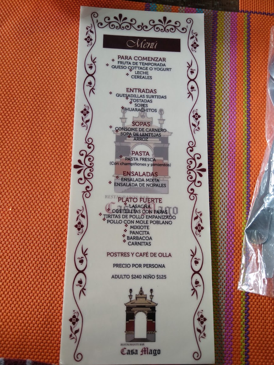 Casa Mago Restaurante-Bar Menu Photo 7
