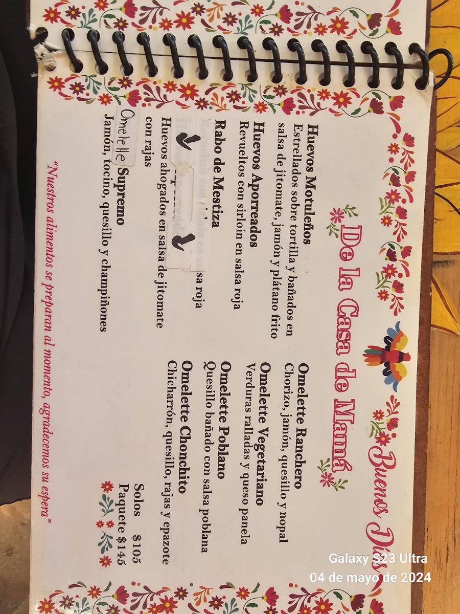Casona De Mis Sabores Menu Photo 5