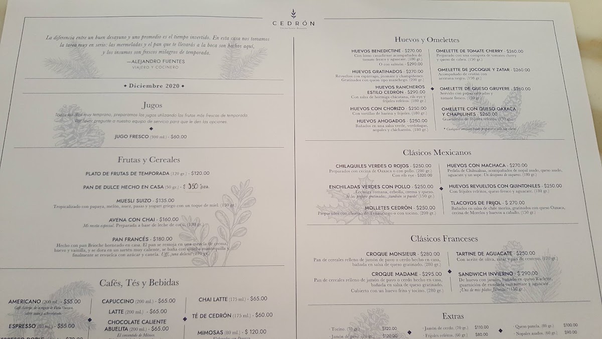 Cedron Menu Photo 10