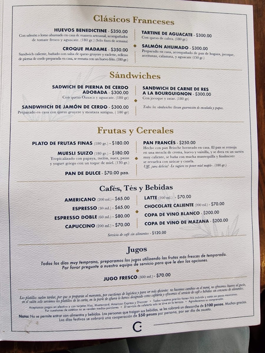 Cedron Menu Photo 2