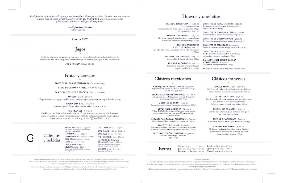Cedron Menu Photo 7