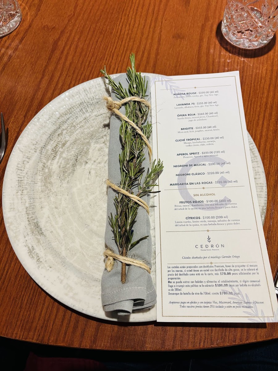 Cedron Menu Photo 8