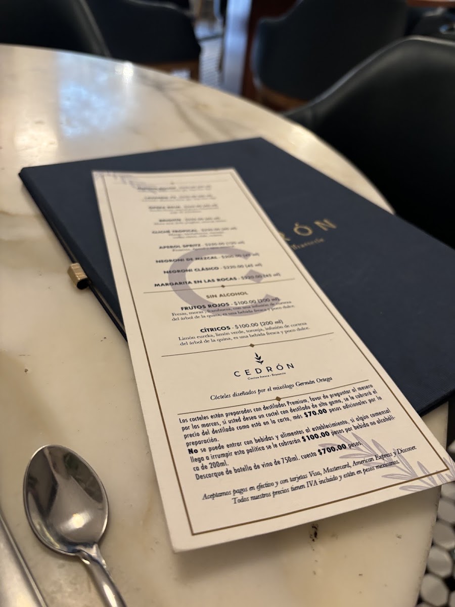 Cedron Menu Photo 9