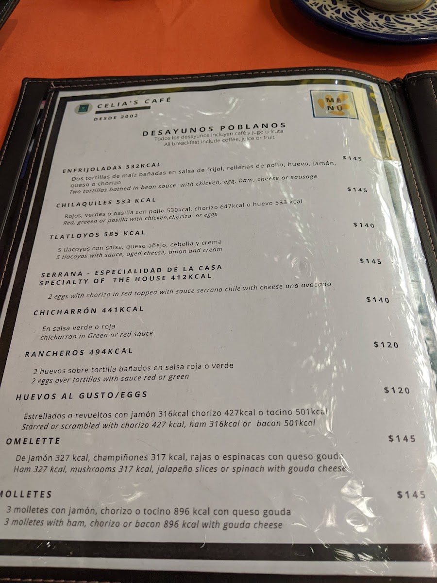 Celias Café Menu Photo 10
