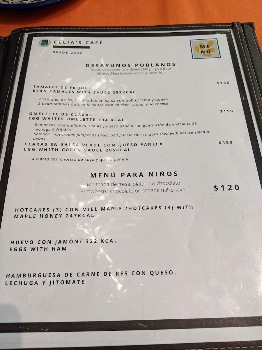 Celias Café Menu Photo 3