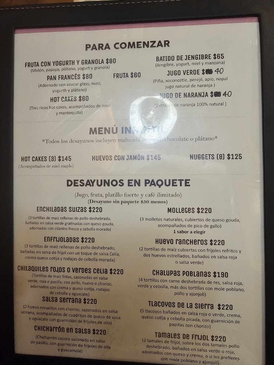 Celias Café Menu Photo 4