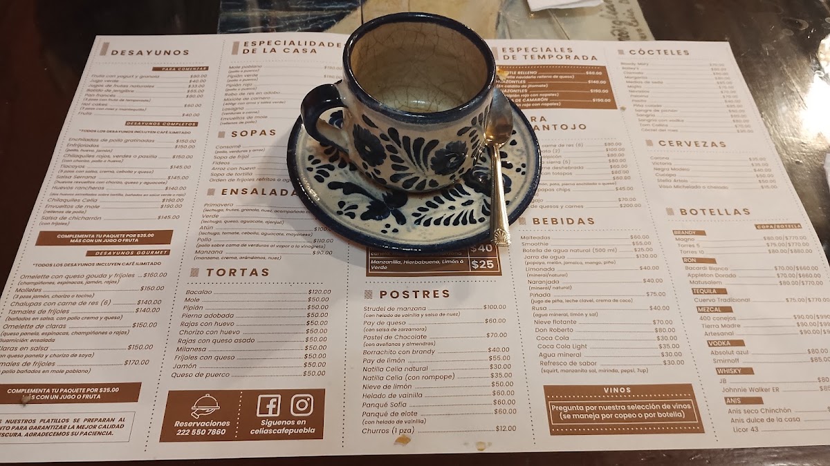 Celias Café Menu Photo 8