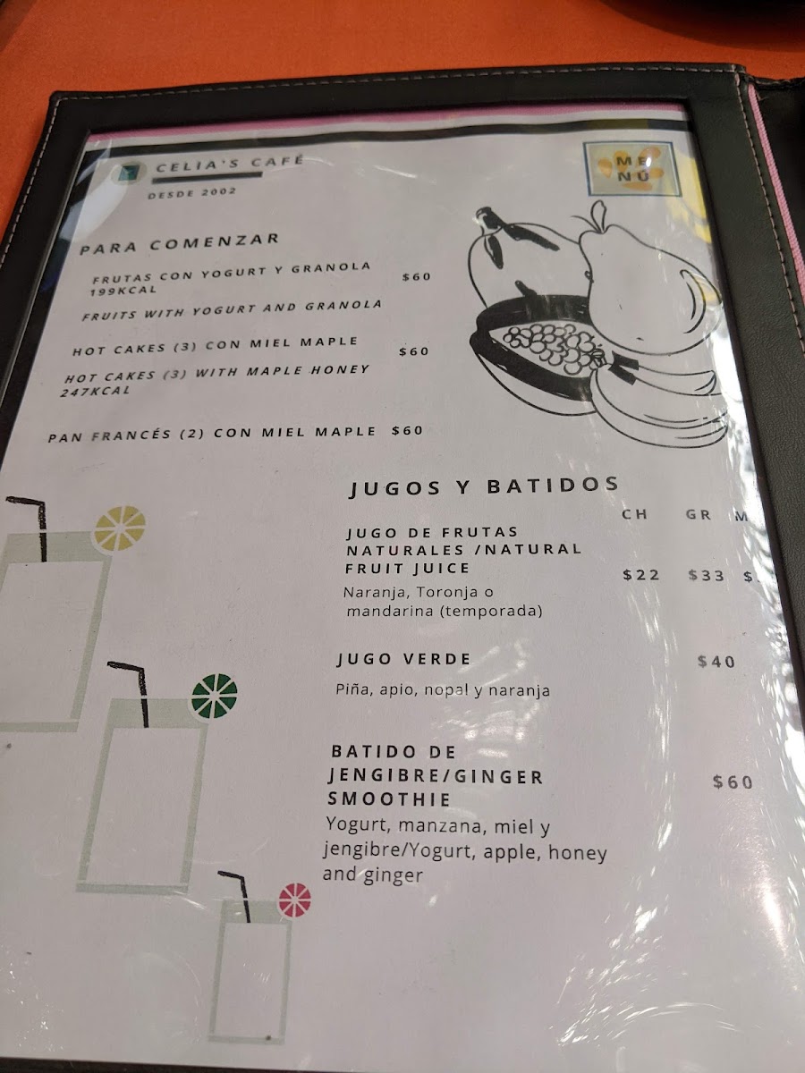 Celias Café Menu Photo 9