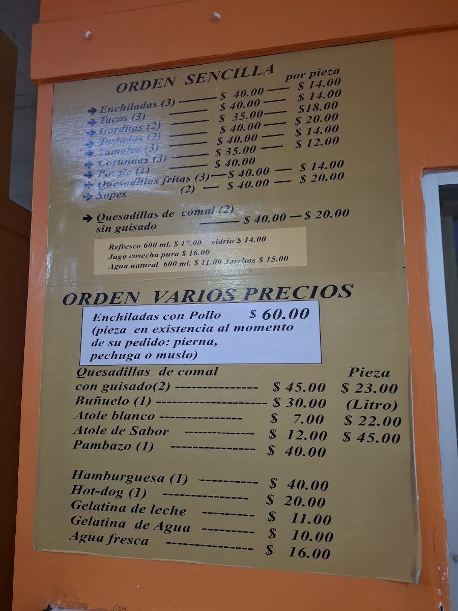 Cenaduria De La Inmaculada Concepcion Menu Photo 4