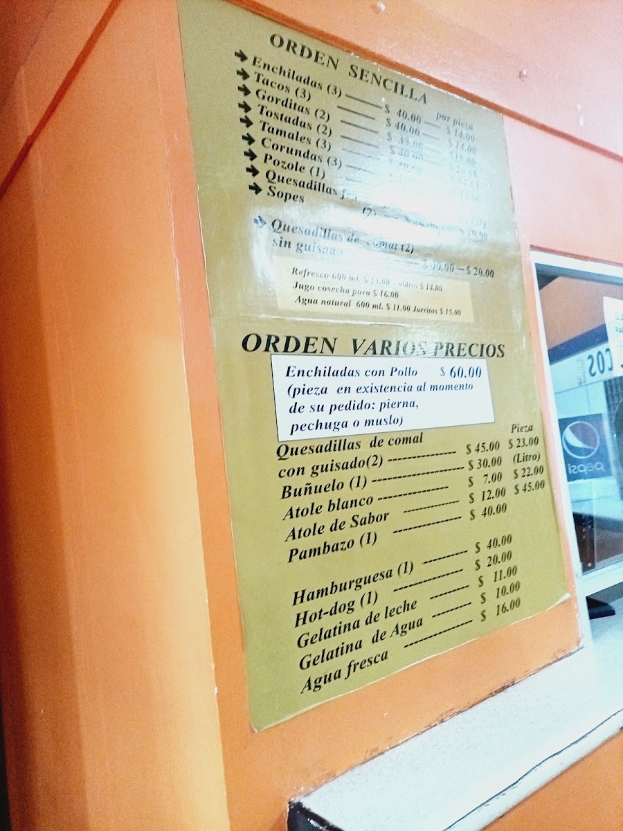 Cenaduria De La Inmaculada Concepcion Menu Photo 5