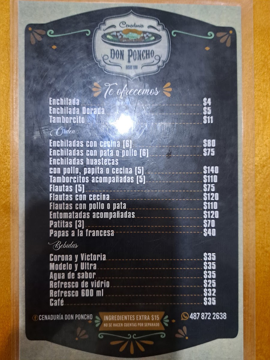 Cenaduria Don Poncho Menu Photo 3