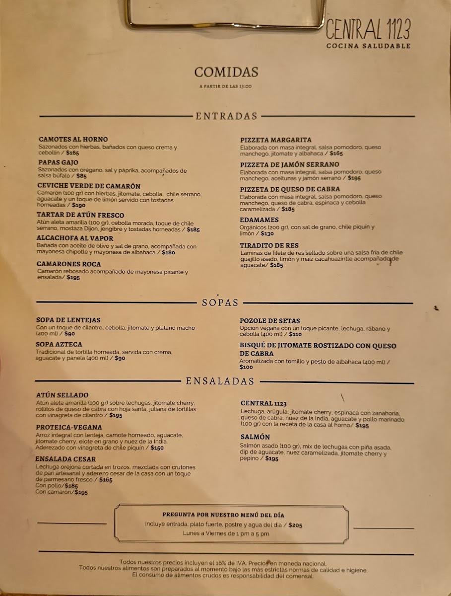 Central 1123 Menu Photo 6