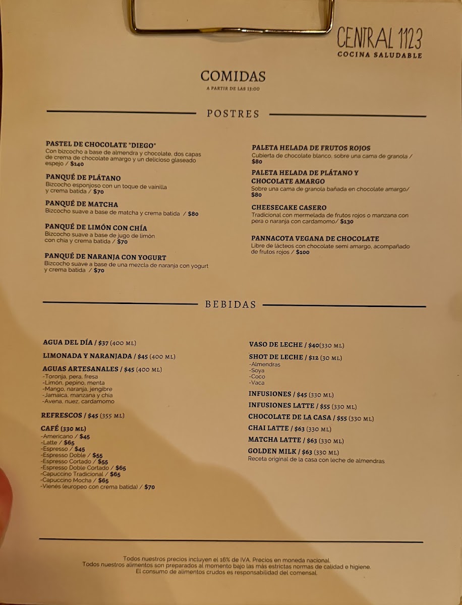 Central 1123 Menu Photo 8