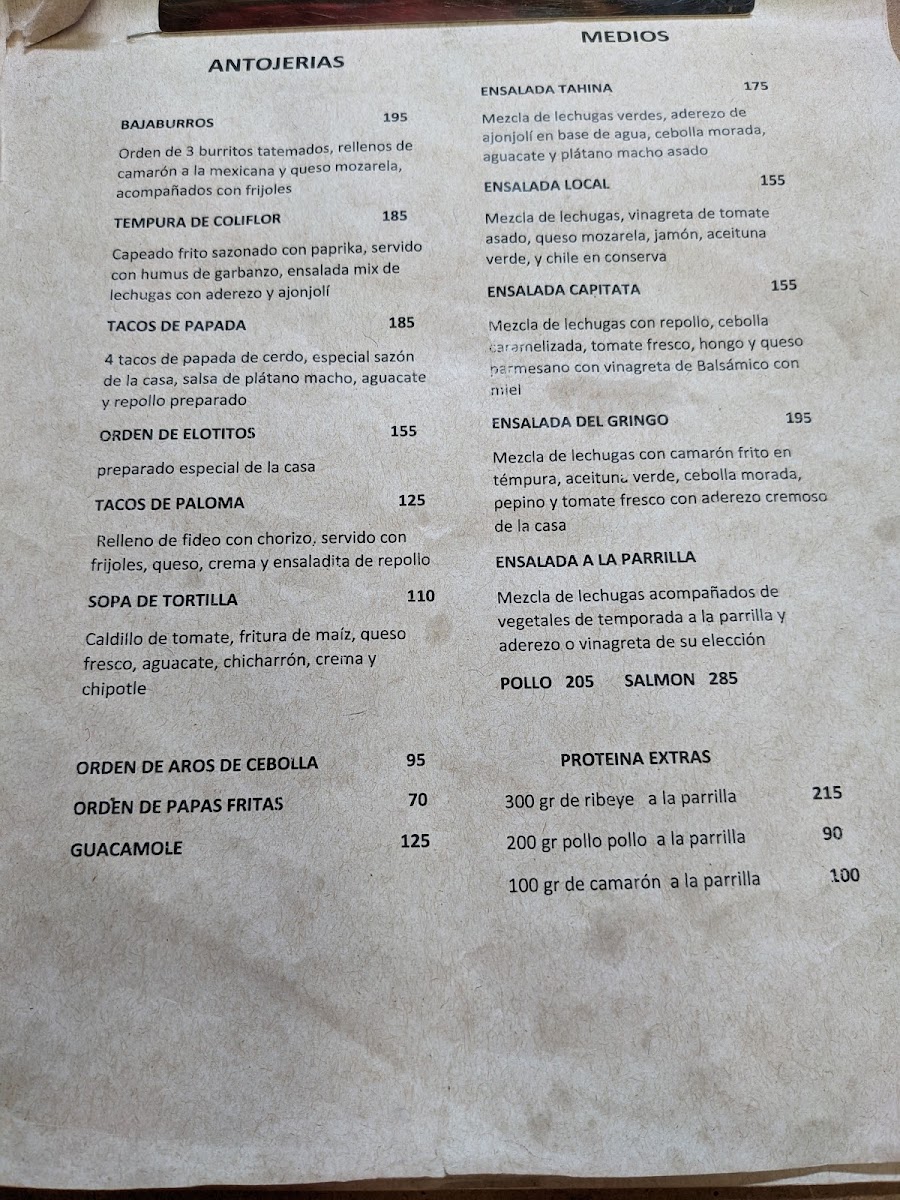 Cenzontle Restaurante Menu Photo 10