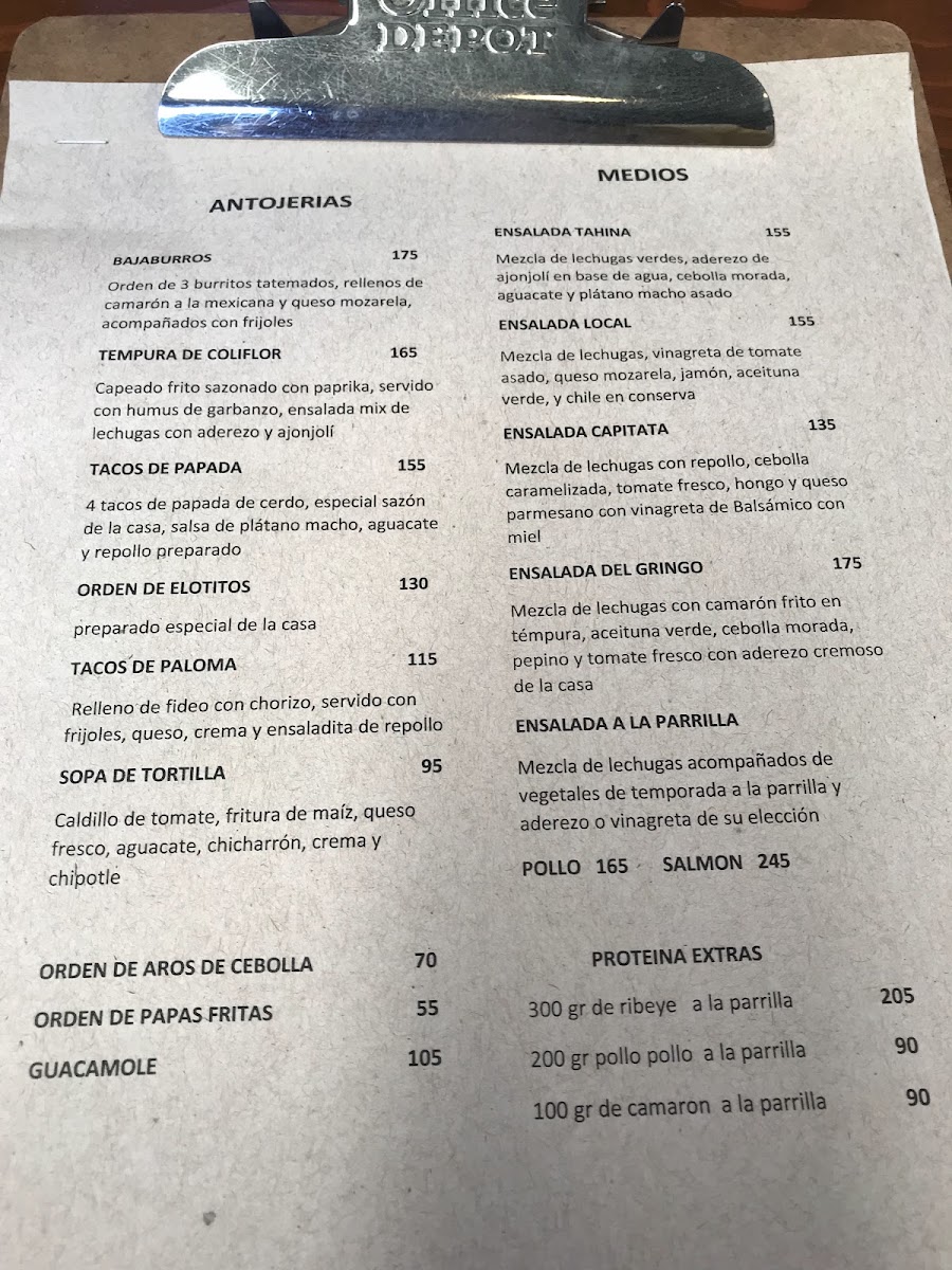 Cenzontle Restaurante Menu Photo 8
