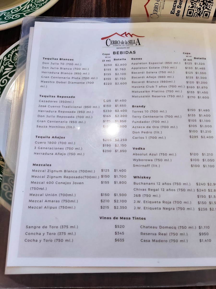 Cerro De La Silla Menu Photo 5
