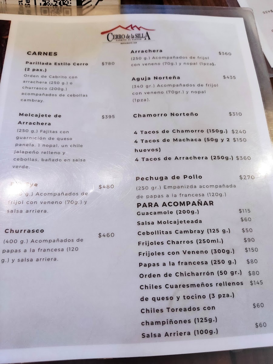 Cerro De La Silla Menu Photo 7