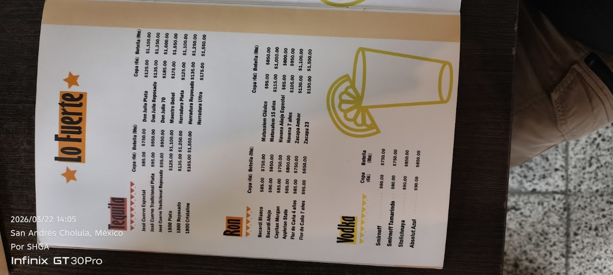 Chapala Comedor Mx Menu