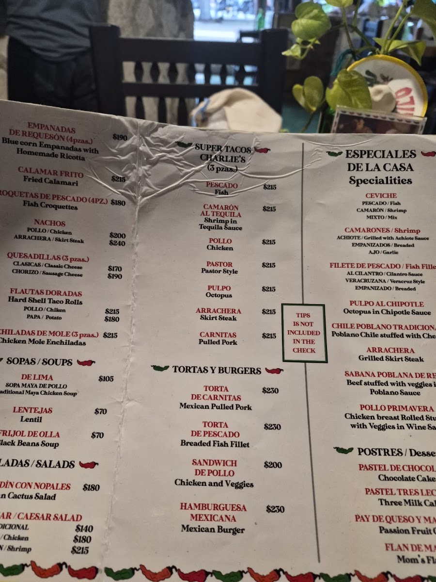 Charlie's Menu Photo 2